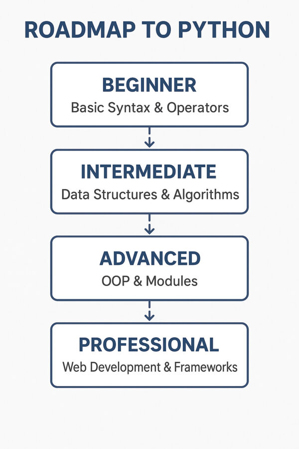 Roadmap to Learn Python (Beginner → Professional) - Campaign Post
